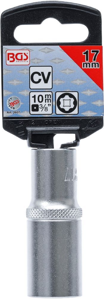 Produktbild Steckschlüssel Einsatz Super Lock tief Antrieb Innenvierkant 3/8 Zoll 17 mm bild 3