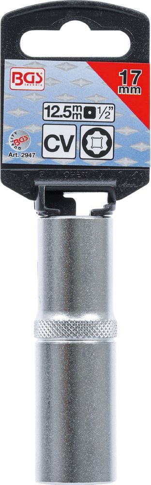 Produktbild Steckschlüssel Einsatz Super Lock tief Antrieb Innenvierkant 1/2 Zoll 17 mm bild 3