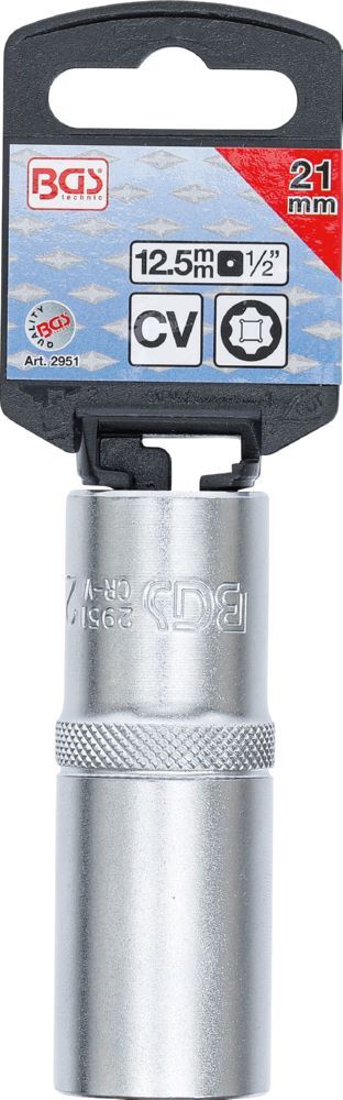 Produktbild Steckschlüssel Einsatz Super Lock tief Antrieb Innenvierkant 1/2 Zoll 21 mm bild 3