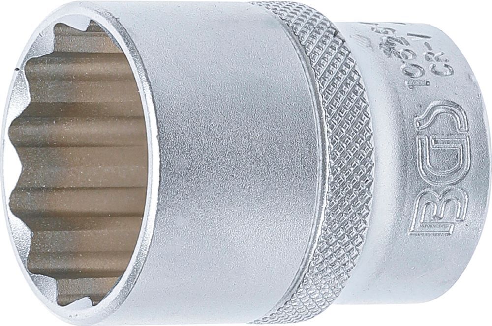 BGS Steckschlüssel Einsatz 26 mm Zwölfkant Antrieb Innenvierkant 12,5 mm 1/2 Zoll Produktbild BGS Steckschlüssel Einsatz 26 mm Zwölfkant Antrieb Innenvierkant 12,5 mm 1/2 Zoll