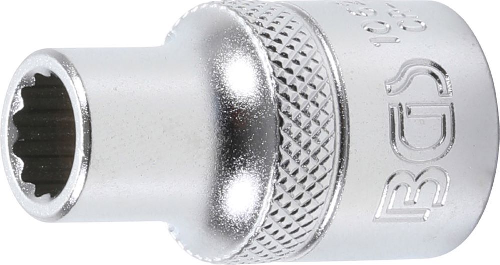 BGS Steckschlüssel Einsatz 9 mm Zwölfkant Antrieb Innenvierkant 12,5 mm 1/2 Zoll