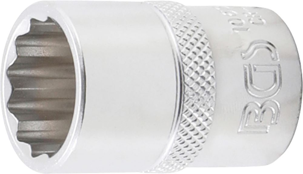 BGS Steckschlüssel Einsatz 18 mm Zwölfkant Antrieb Innenvierkant 12,5 mm 1/2 Zoll Produktbild BGS Steckschlüssel Einsatz 18 mm Zwölfkant Antrieb Innenvierkant 12,5 mm 1/2 Zoll