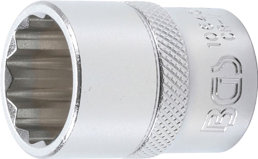 BGS Steckschlüssel Einsatz 20 mm Zwölfkant Antrieb Innenvierkant 12,5 mm 1/2 Zoll Produktbild BGS Steckschlüssel Einsatz 20 mm Zwölfkant Antrieb Innenvierkant 12,5 mm 1/2 Zoll