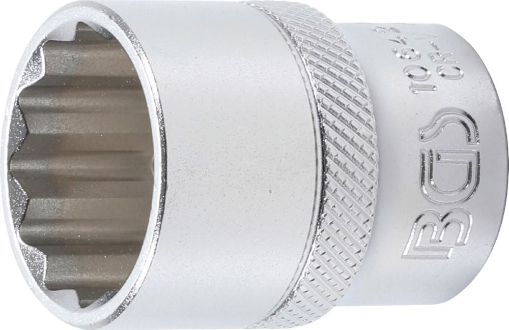BGS Steckschlüssel Einsatz 22 mm Zwölfkant Antrieb Innenvierkant 12,5 mm 1/2 Zoll Produktbild BGS Steckschlüssel Einsatz 22 mm Zwölfkant Antrieb Innenvierkant 12,5 mm 1/2 Zoll