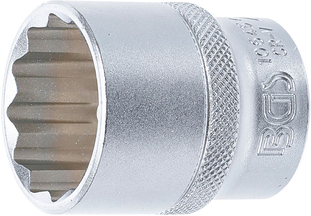 BGS Steckschlüssel Einsatz 27 mm Zwölfkant Antrieb Innenvierkant 12,5 mm 1/2 Zoll Produktbild BGS Steckschlüssel Einsatz 27 mm Zwölfkant Antrieb Innenvierkant 12,5 mm 1/2 Zoll