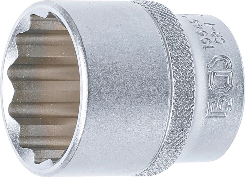 BGS Steckschlüssel Einsatz 30 mm Zwölfkant Antrieb Innenvierkant 12,5 mm 1/2 Zoll Produktbild BGS Steckschlüssel Einsatz 30 mm Zwölfkant Antrieb Innenvierkant 12,5 mm 1/2 Zoll