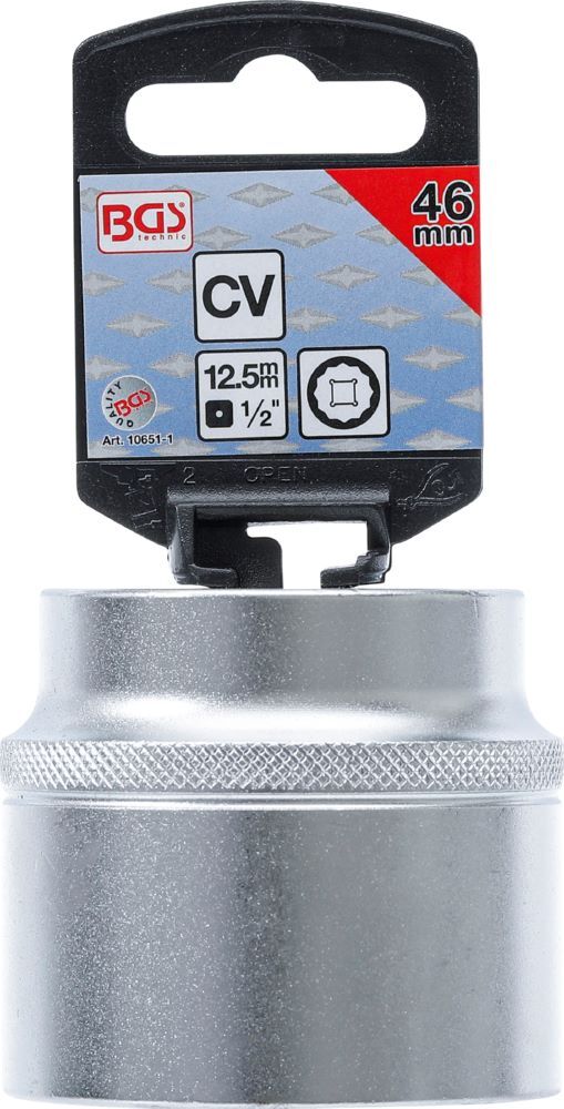 Produktbild Steckschlüssel Einsatz Zwölfkant Antrieb Innenvierkant 1/2 Zoll 46 mm bild 3