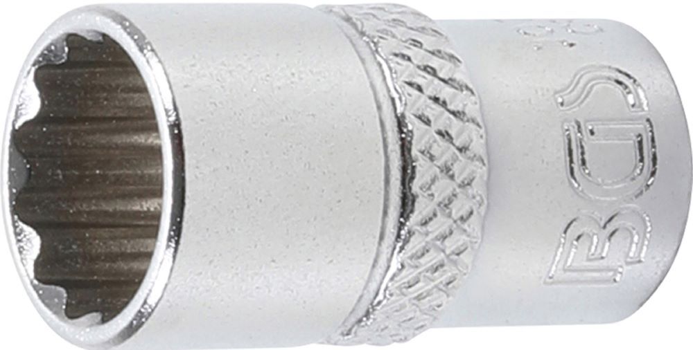 Produktbild BGS Steckschlüssel Einsatz Zwölfkant Antrieb Innenvierkant 1/4 Zoll 10,0 mm