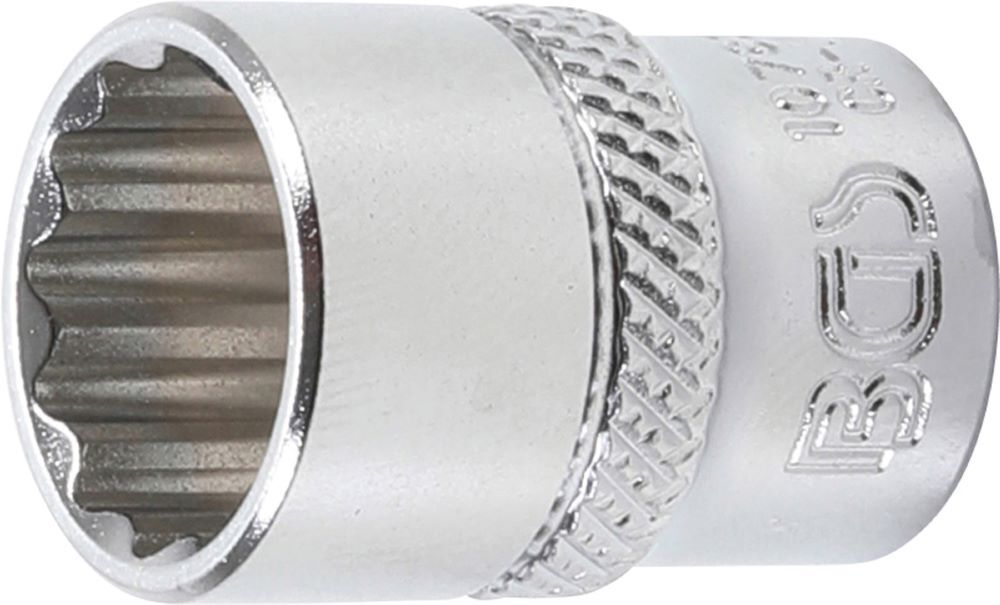 Produktbild BGS Steckschlüssel Einsatz Zwölfkant Antrieb Innenvierkant 1/4 Zoll 13,0 mm