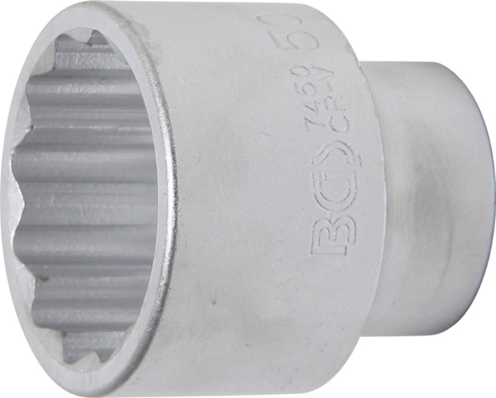 Produktbild BGS Steckschlüssel Einsatz Zwölfkant Antrieb Innenvierkant 20 mm 3/4 Zoll 50 mm
