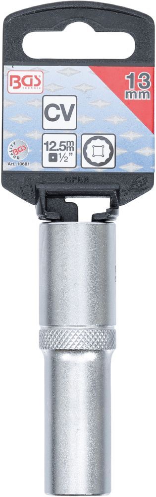 Produktbild Steckschlüssel Einsatz Zwölfkant tief Innenvierkant 1/2 Zoll 13 mm bild 3