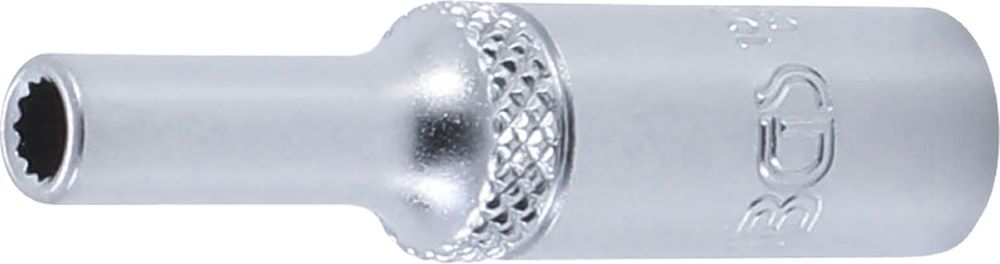 Produktbild BGS Steckschlüssel Einsatz Zwölfkant tief Antrieb Innenvierkant 1/4 Zoll 4 mm