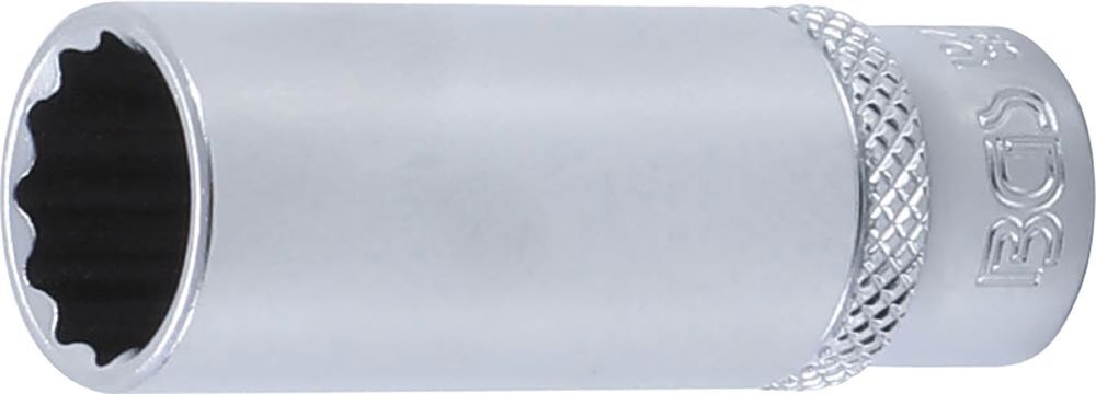 Produktbild BGS Steckschlüssel Einsatz Zwölfkant tief Antrieb Innenvierkant 1/4 Zoll 13 mm