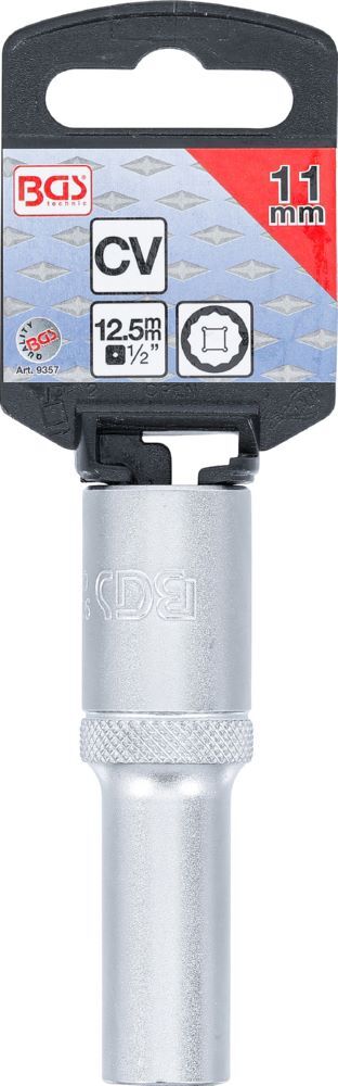 Produktbild Steckschlüssel Einsatz Zwölfkant tief Antrieb Innenvierkant 1/2 Zoll 11 mm bild 3