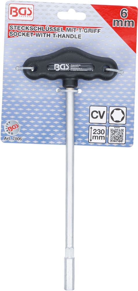 Produktbild Steckschlüssel mit T-Griff Sechskant 6 mm bild 4