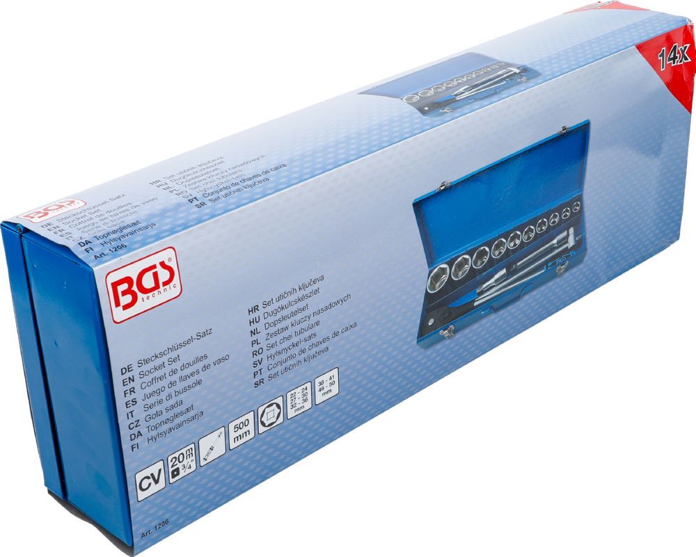 Produktbild Steckschlüssel Satz Antrieb 3/4 Zoll 14 teilig bild 8