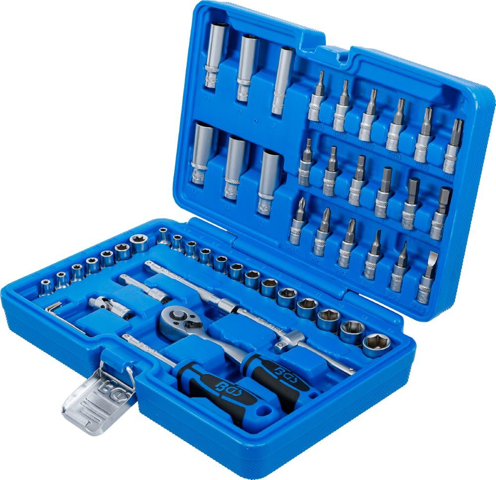 Produktbild Steckschlüssel Satz Antrieb 6,3 mm 1/4 Zoll 53 teilig bild 3