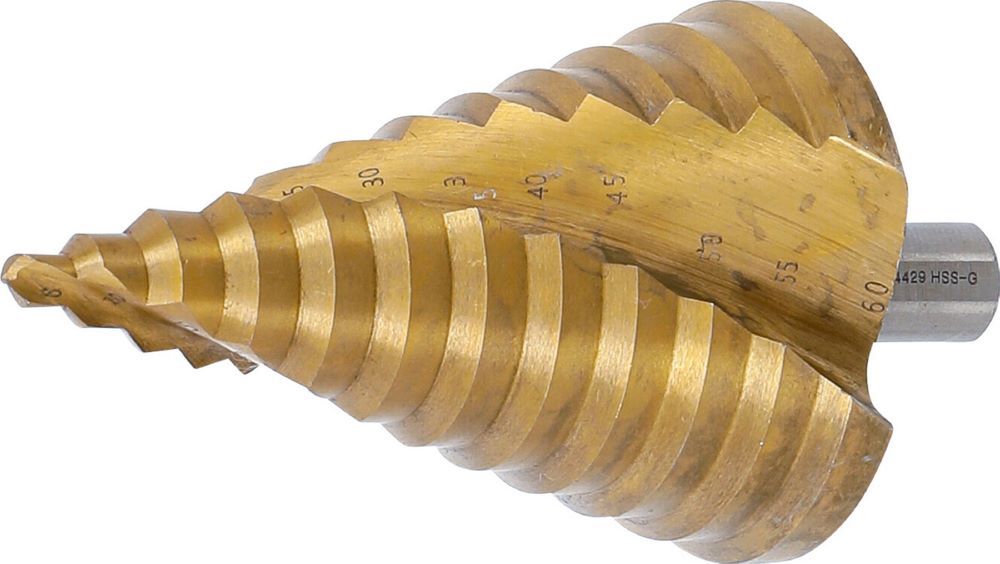 Produktbild BGS Stufenbohrer titan-nitriert Durchmesser 6 - 60 mm