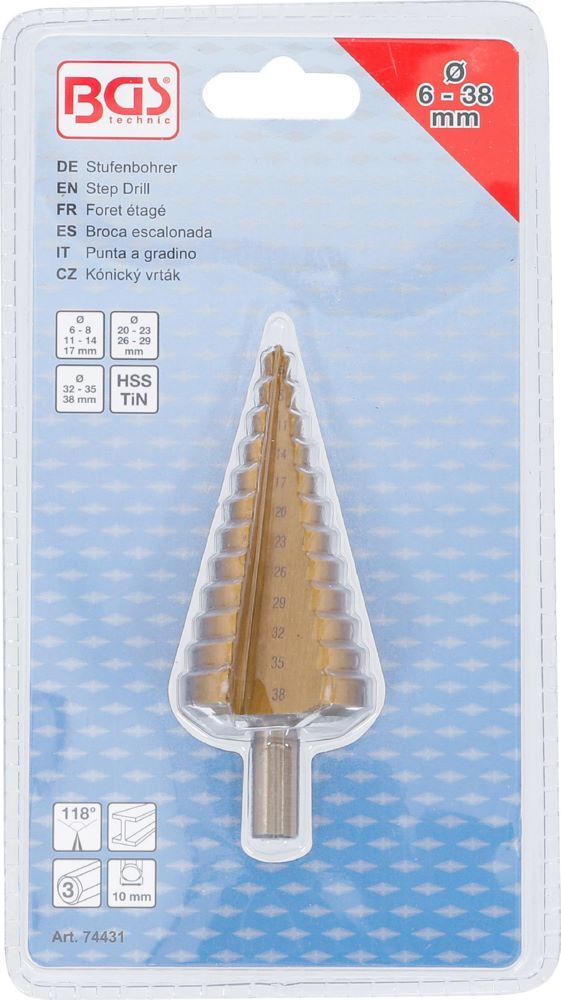Produktbild Stufenbohrer titan-nitriert Durchmesser 6 - 38 mm bild 4