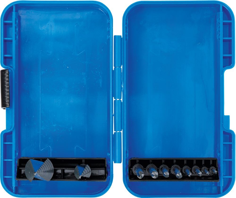 Produktbild Stufenbohrer und Spiralbohrer-Satz HSS 10 teilig bild 4