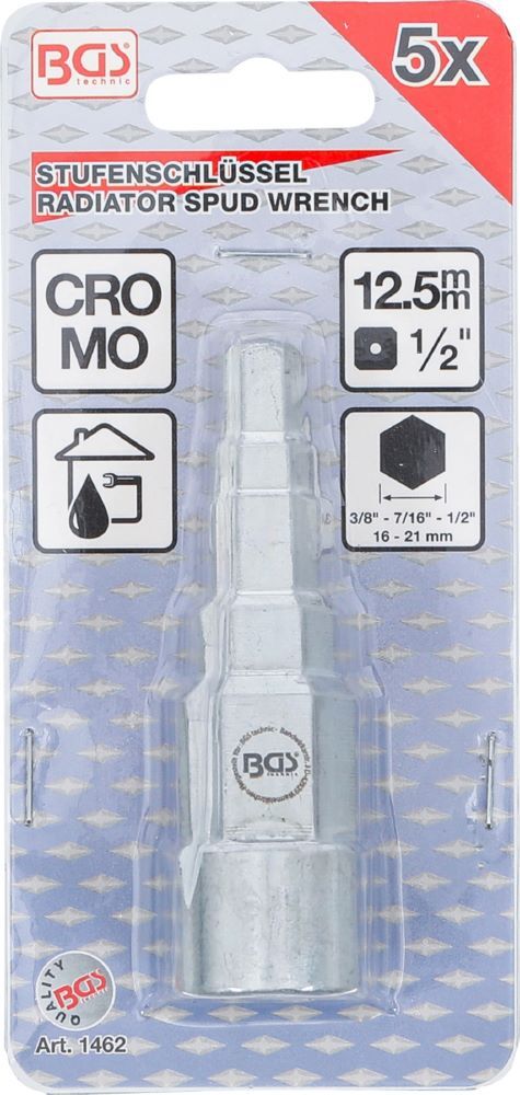 Produktbild Stufenschlüssel Antrieb Innenvierkant 12,5 mm 1/2 Zoll 5-stufig bild 4