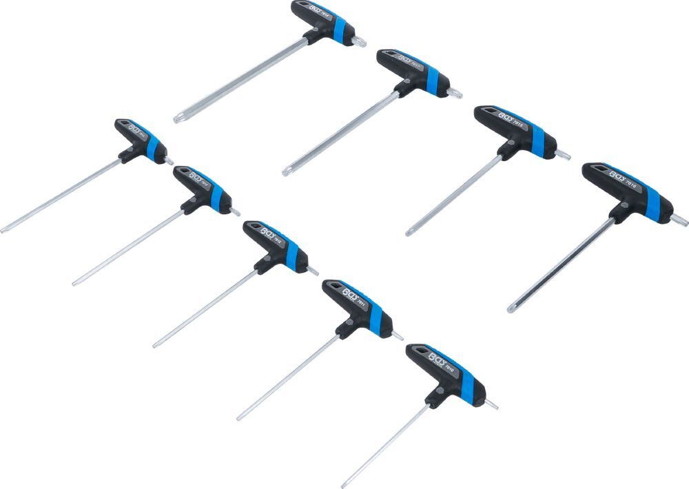 BGS T-Griff Schlüssel-Satz T10 - T50 9 teilig T-Profil Produktbild BGS T-Griff Schlüssel-Satz T10 - T50 9 teilig T-Profil bild 2