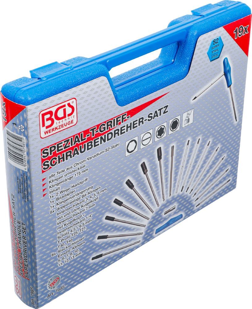 BGS T-Griff Schraubendreher und Steckschlüssel Satz 19 teilig Produktbild BGS T-Griff Schraubendreher und Steckschlüssel Satz 19 teilig bild 8