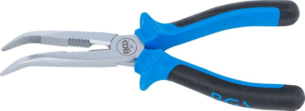 BGS Telefonzange gebogen 200 mm Blau Produktbild BGS Telefonzange gebogen 200 mm Blau