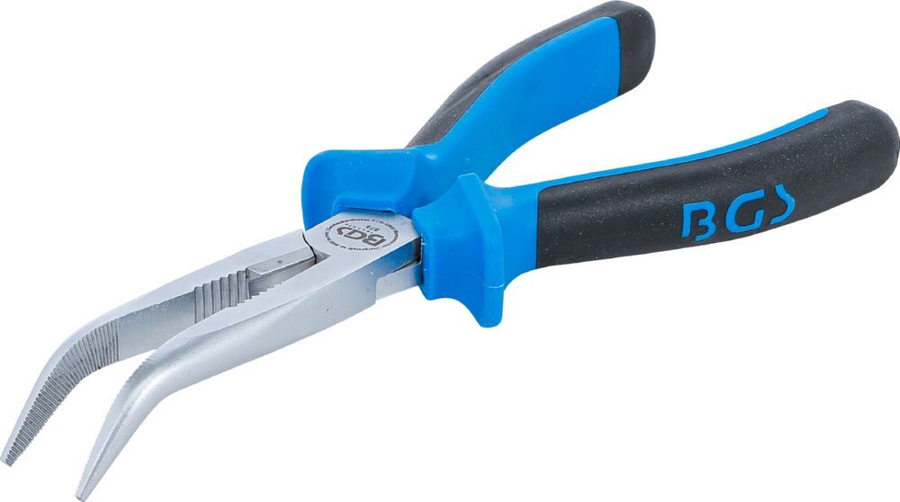 BGS Telefonzange gebogen 200 mm Blau Produktbild BGS Telefonzange gebogen 200 mm Blau bild 2