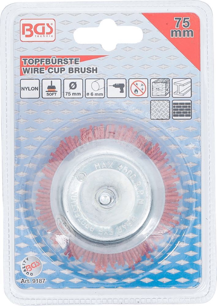 Produktbild Topfbürste Durchmesser 75 mm Nylon bild 5
