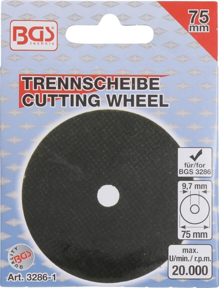 BGS Trennscheibe 75 x 1,8 x 9,7 mm Produktbild BGS Trennscheibe 75 x 1,8 x 9,7 mm bild 2
