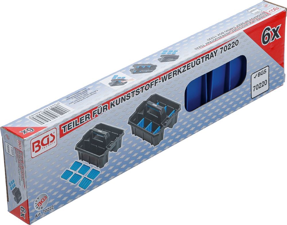 Produktbild Trennstege für Werkzeug Tragekasten Kunststoff 6 teilig bild 6