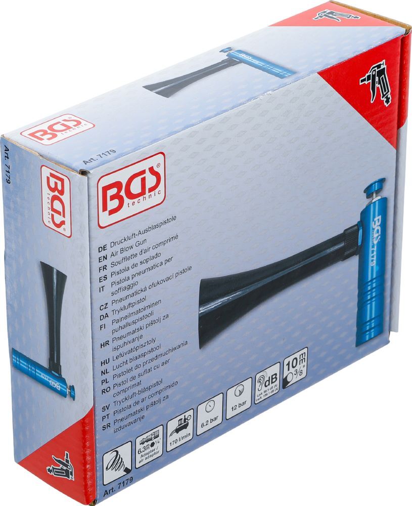 BGS Turbo Druckluft Ausblaspistole Luftverbrauch 170 l/min 6,2 bar Produktbild BGS Turbo Druckluft Ausblaspistole Luftverbrauch 170 l/min 6,2 bar bild 7