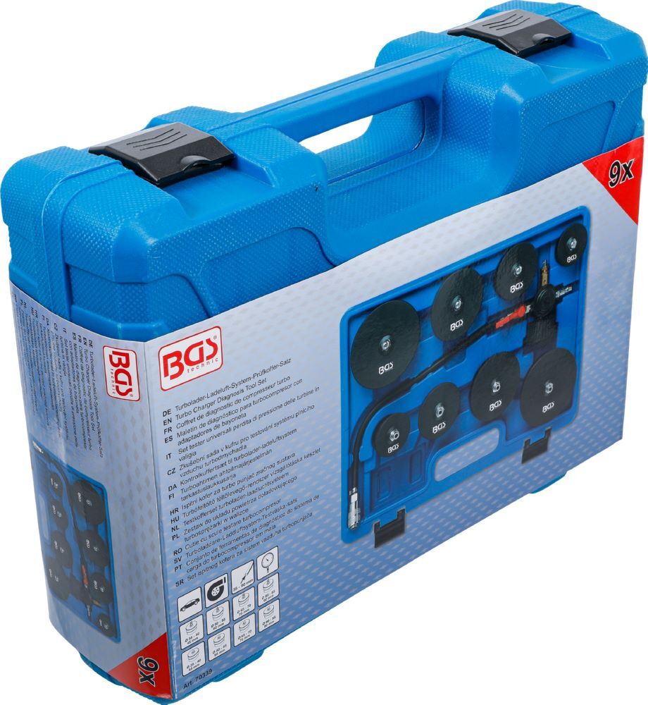 BGS Turbolader Ladeluft System Prüfkoffer Satz 9 teilig Produktbild BGS Turbolader Ladeluft System Prüfkoffer Satz 9 teilig bild 5