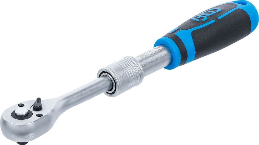 Produktbild BGS Umschaltknarre ausziehbar Abtrieb Außenvierkant 6,3 mm 1/4 Zoll 190 - 225 mm