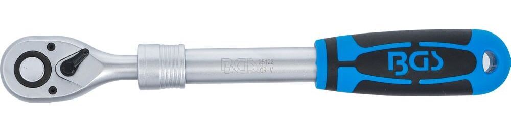 Produktbild Umschaltknarre ausziehbar Abtrieb Außenvierkant 12,5 mm 1/2 Zoll 305 - 445 mm bild 2