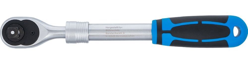 Produktbild Umschaltknarre ausziehbar Abtrieb Außenvierkant 12,5 mm 1/2 Zoll 305 - 445 mm bild 5