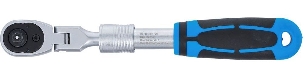 Produktbild Umschaltknarre ausziehbar abwinkelbar Abtrieb Außenvierkant 1/4 Zoll 210-250 mm bild 5