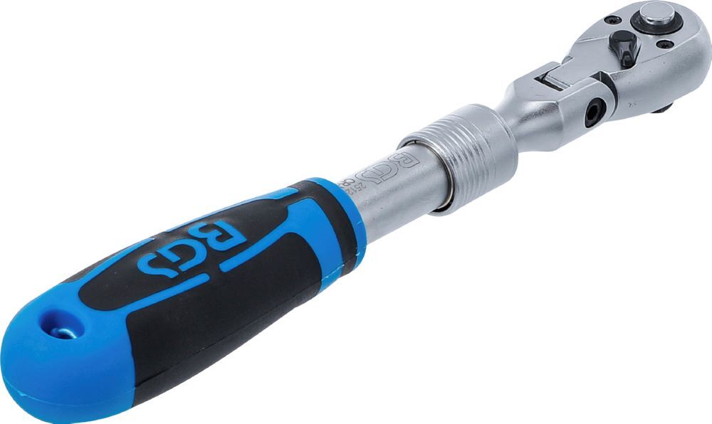 Produktbild Umschaltknarre ausziehbar abwinkelbar Abtrieb Außenvierkant 3/8 Zoll 260-365 mm bild 4