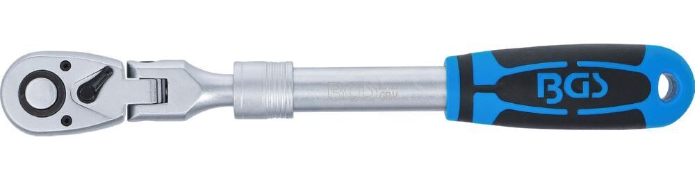 Produktbild Umschaltknarre ausziehbar abwinkelbar Abtrieb Außenvierkant 1/2 Zoll 350-490 mm bild 2