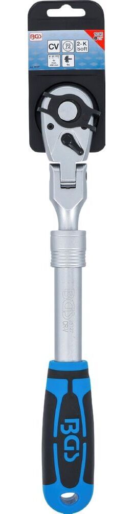 Produktbild Umschaltknarre ausziehbar abwinkelbar Abtrieb Außenvierkant 1/2 Zoll 350-490 mm bild 6