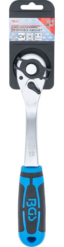 Produktbild Umschaltknarre feinverzahnt Abtrieb Außenvierkant 12,5 mm 1/2 Zoll bild 6