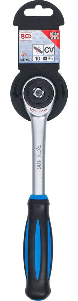 Produktbild Umschaltknarre mit Drehgriff Abtrieb Außenvierkant 10 mm 3/8 Zoll bild 6