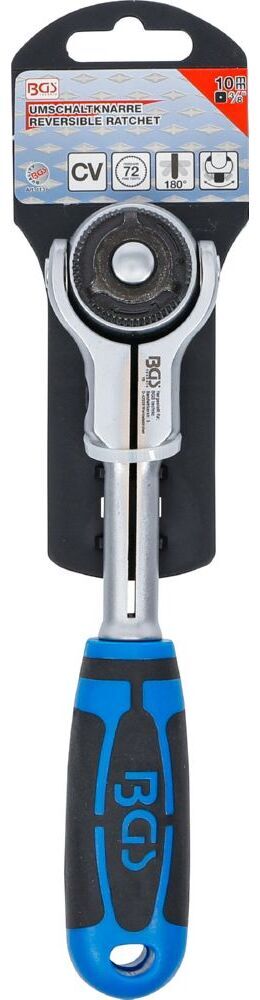 Produktbild Umschaltknarre mit Kugelkopf Abtrieb Außenvierkant 10 mm 3/8 Zoll bild 6