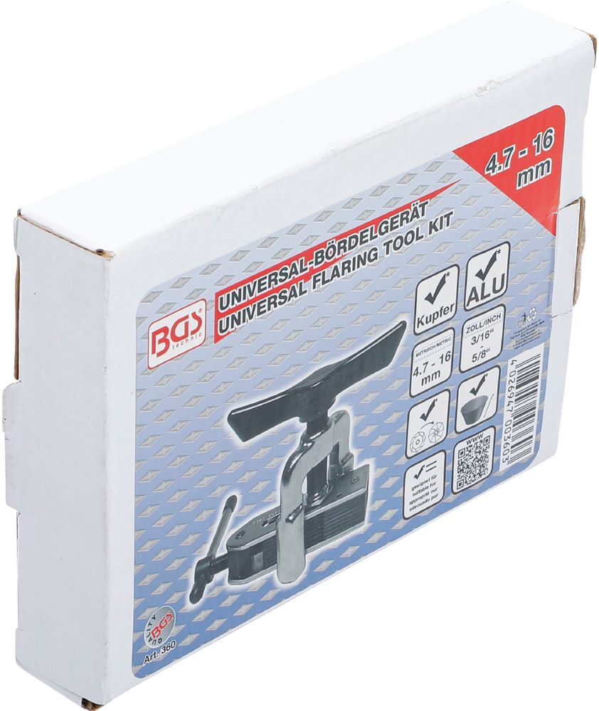 BGS Universal Bördelgerät verstellbar 4,7 - 16 mm Produktbild BGS Universal Bördelgerät verstellbar 4,7 - 16 mm bild 4