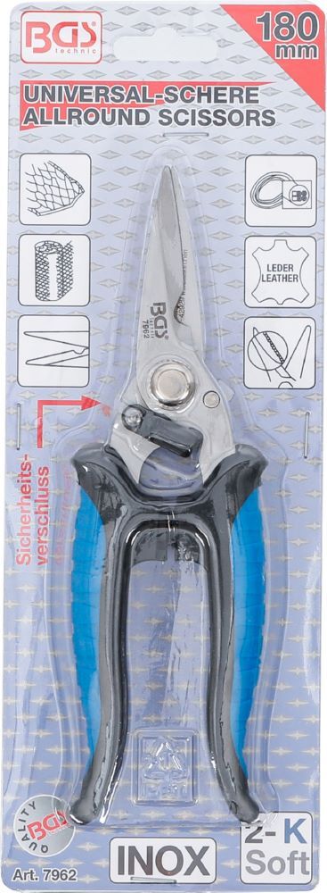 BGS Universal Schere Edelstahl 180 mm Produktbild BGS Universal Schere Edelstahl 180 mm bild 4