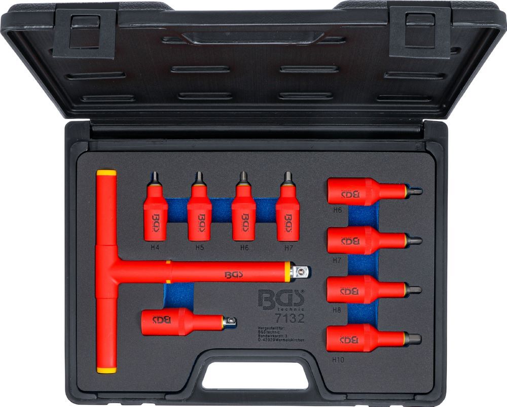 Produktbild VDE Bit Einsatz Satz Innensechskant 4 - 10 mm 10 teilig bild 6