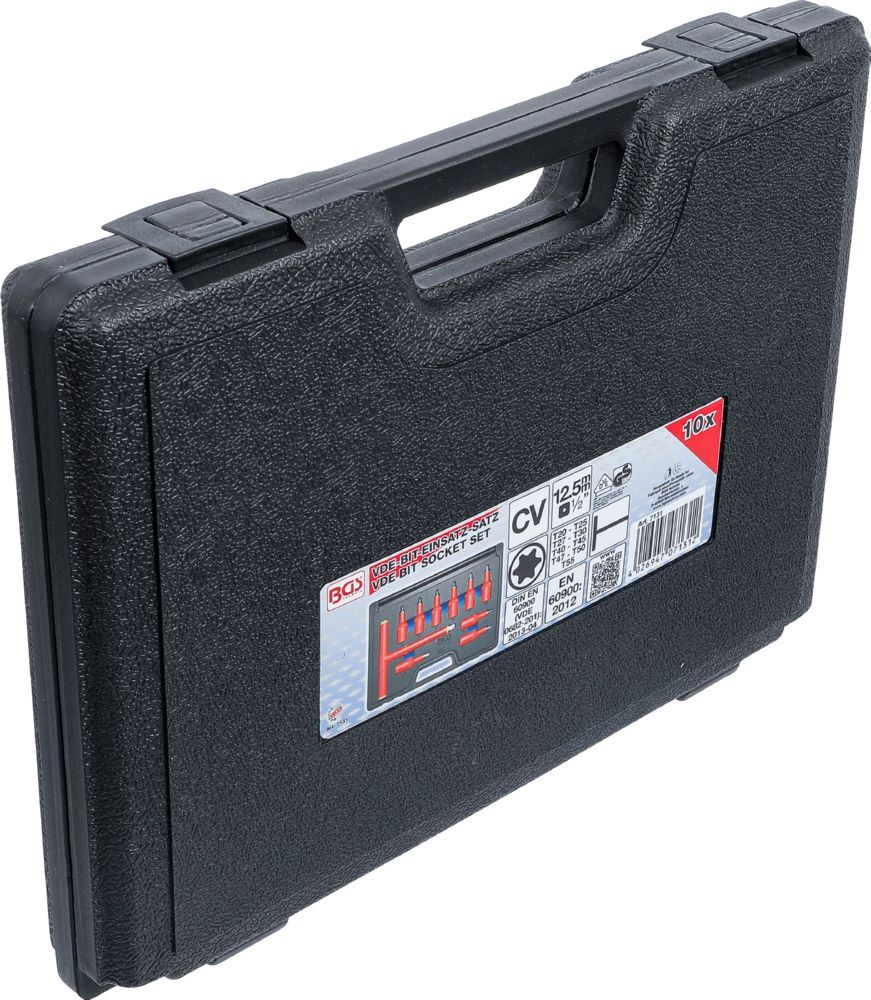 Produktbild VDE Bit Einsatz Satz Antrieb Innenvierkant 1/2 Zoll Torx T20-T55 10 teilig bild 8