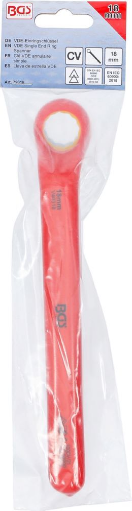 Produktbild VDE Einringschlüssel tief gekröpft 18 mm bild 5