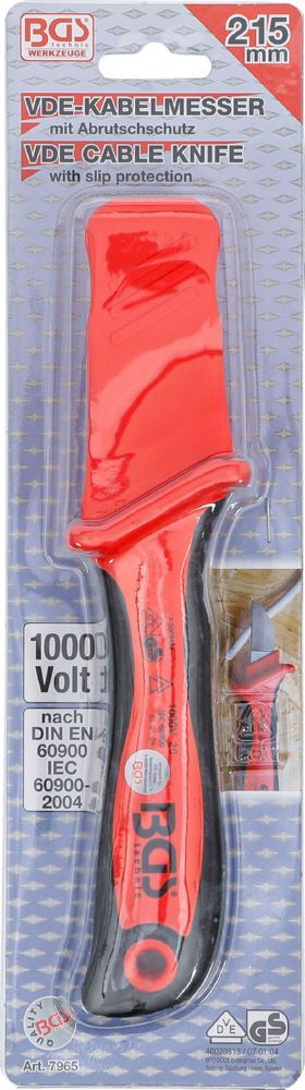BGS VDE Kabelmesser mit Abrutsch-Schutz Produktbild BGS VDE Kabelmesser mit Abrutsch-Schutz bild 4